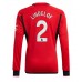Manchester United Victor Lindelof #2 Domácí Dres 2023-24 Dlouhým Rukávem